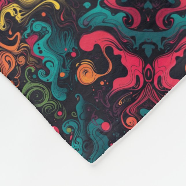 ADOM Vibrant Boho Kaleidoscope Blanket (Corner)