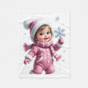 ADOM Winter Baby Snowflake Blanket
