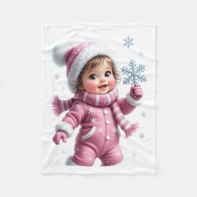 ADOM Winter Baby Snowflake Blanket (Front)