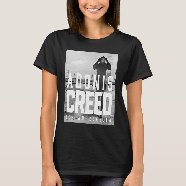 Adonis Creed LA black and white photography T-Shirt (Front)