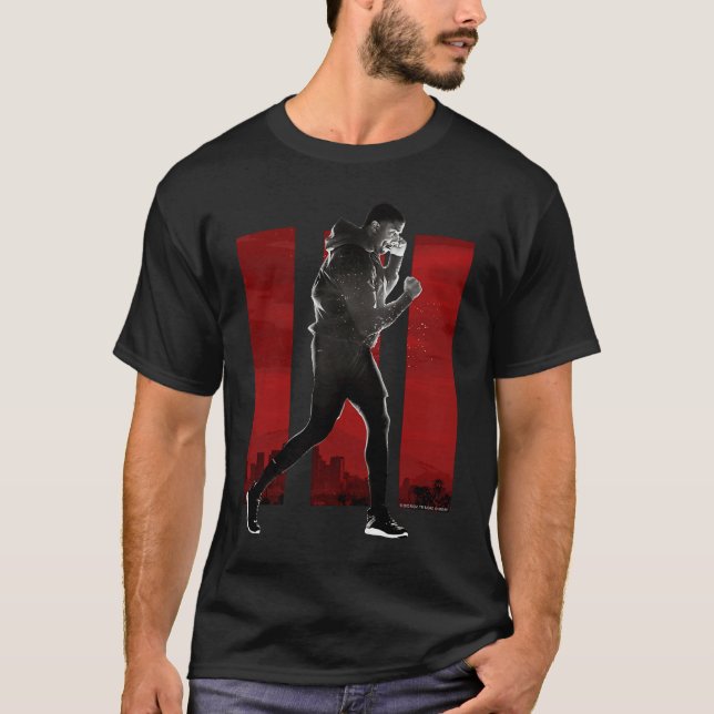 Adonis Creed pose faced right on III red T-Shirt (Front)