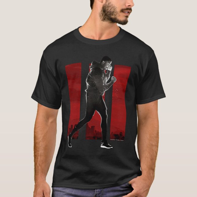 Adonis Creed pose faced right on III red T-Shirt (Front)