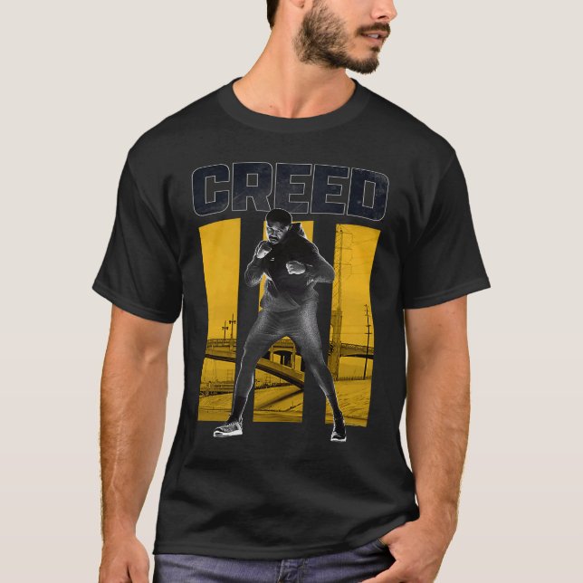 Adonis Creed Pose with III  Yellow T-Shirt (Front)