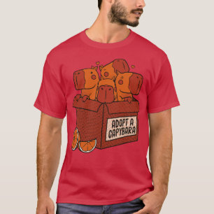 Adopt a Capybara Kawaii Capy by Tobe Fonseca T-Shirt