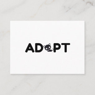 ADOPT A CAT BUSINESS CARD