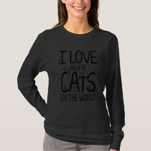 Adopt A Cat Cat Rescue I Love All The Cats In The T-Shirt