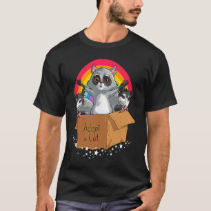Adopt A Cat Forbidden Cats Racoon Opossum Adopt C T-Shirt