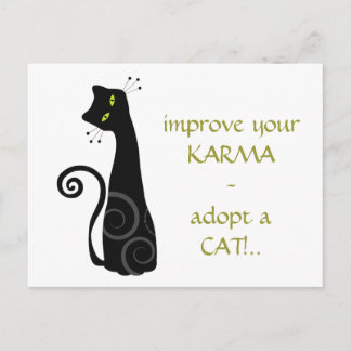 Adopt a Cat Postcard