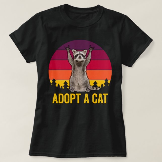 Adopt A Cat T-Shirt (Design Front)