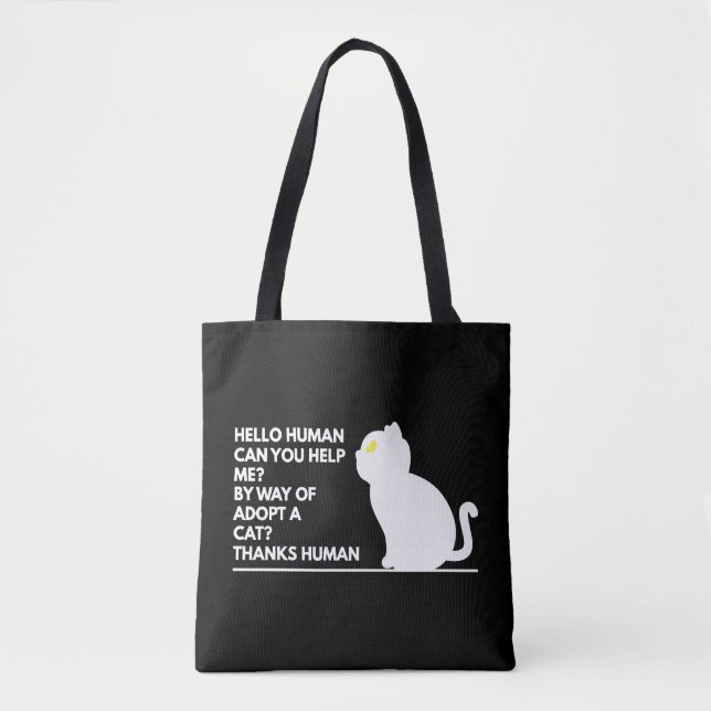 Adopt A Cat Tote Bag (Front)