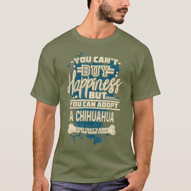 Adopt A Chihuahua  Rescue Dog Shirt (Front)