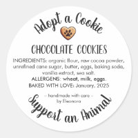 Adopt a Cookie Animal Rescue Bakery Ingredients