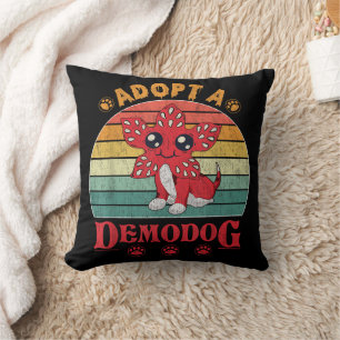 Adopt a demodog funny dog lovers gift for men wome cushion