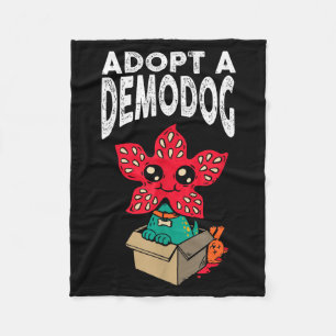 Adopt A Demodog Shirt Kids Women Men Cute Funny Do Fleece Blanket