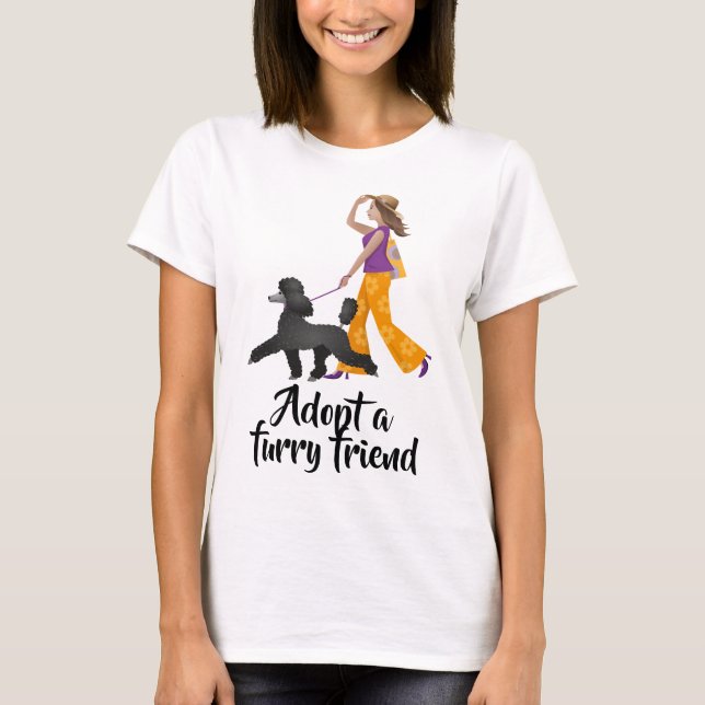 Adopt  A Dog Now T-Shirt (Front)