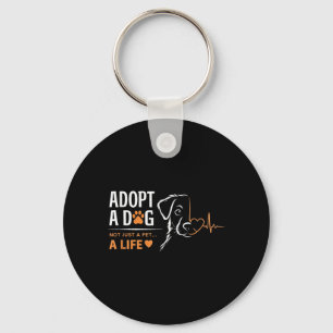 Adopt A Dog Save A Life National Dog Day Animal Key Ring