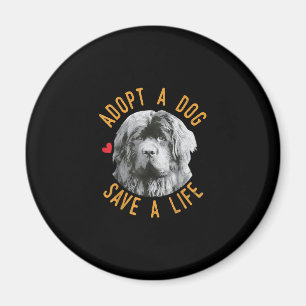 Adopt A Dog Save A Life Rescue Newfoundland Magnet