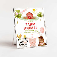 Adopt a Farm Animals Barnyard Boy Birthday