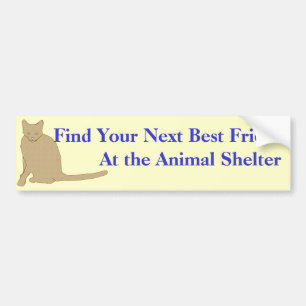 Adopt A Friend Bumper Sticker 1