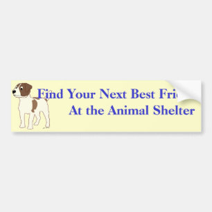Adopt A Friend Bumper Sticker 18