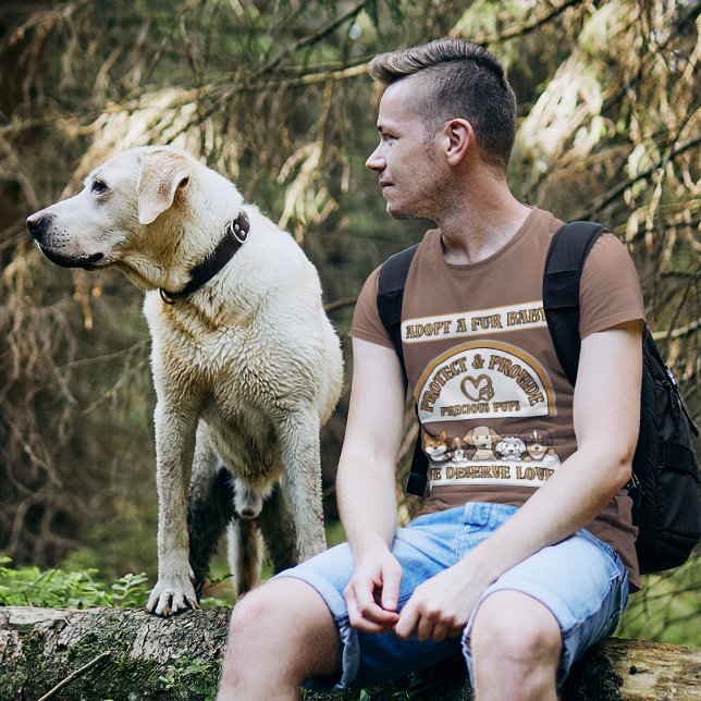 Adopt a Fur Baby Provide & Protect Animal Love ❤️ T-Shirt (Creator Uploaded)