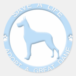 Adopt a Great Dane Stickers