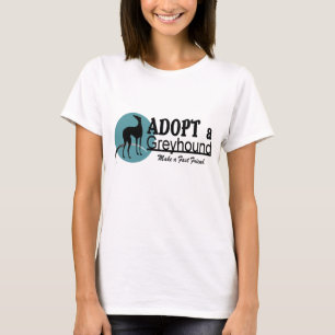 Adopt a Greyhound Dog Logo T-Shirt