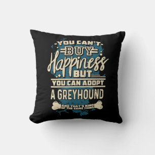 Adopt A Greyhound T-Shirt Rescue Dog Shirt Cushion