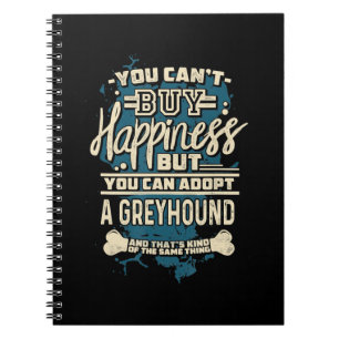 Adopt A Greyhound T-Shirt Rescue Dog Shirt Notebook