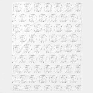 Adopt a human fleece blanket