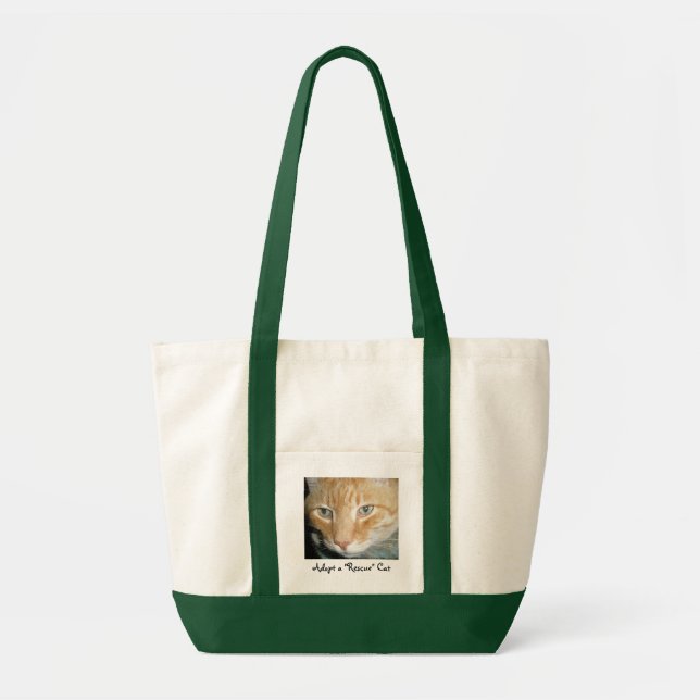 Adopt a "Rescue" Cat Tote Bag (Front)
