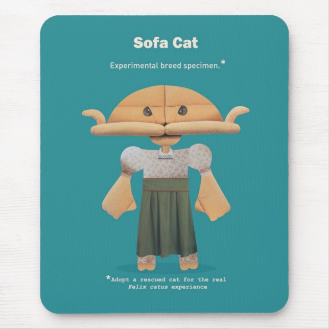 ADOPT A RESCUED CAT! MOUSE MAT (Front)