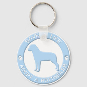 Adopt a Rottweiler Keychain