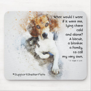 Adopt A Shelter Pet - Beagle Mouse Mat