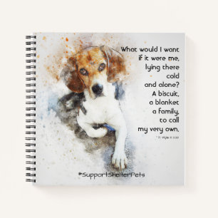 Adopt A Shelter Pet - Beagle Notebook
