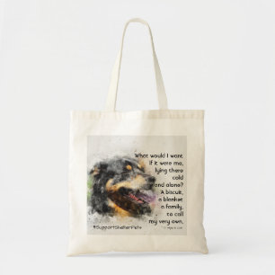 Adopt A Shelter Pet - Bernese Mountain Dog Tote Bag