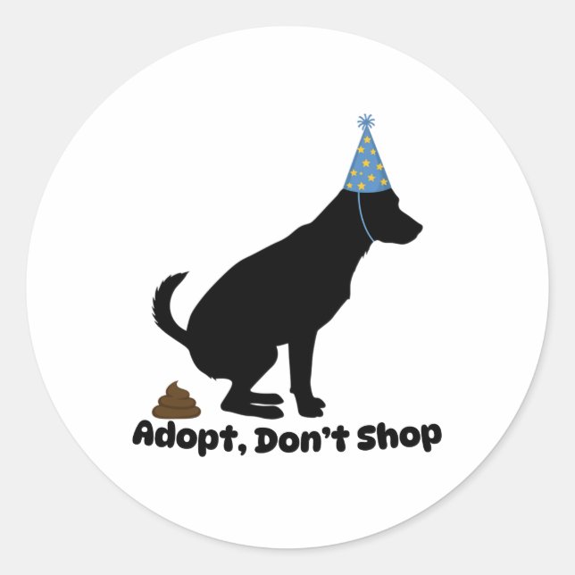 Adopt a Shelter Pet Day | Rescue Awareness Sticker (Front)