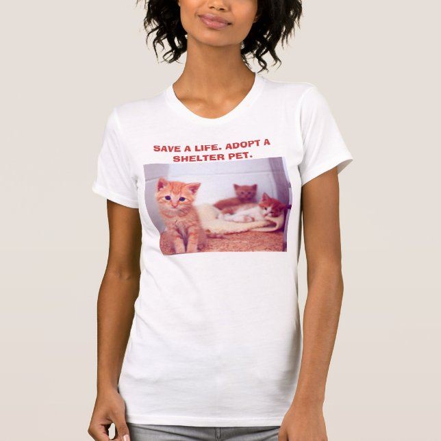 "Adopt a Shelter Pet" Tee (Front)