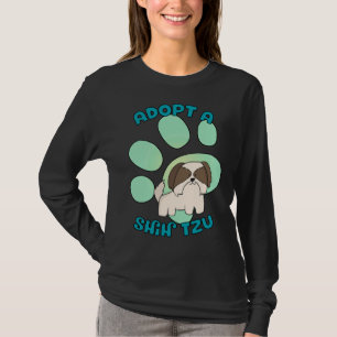 Adopt A Shih Tzu Cute Shelter Rescue Dog T-Shirt