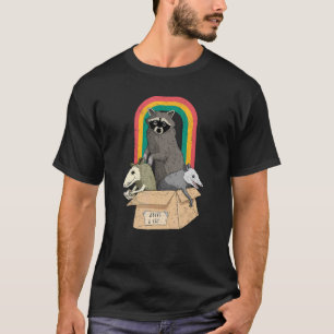 Adopt A Street Cat Funny Opossum Racoon Skunk Vin T-Shirt