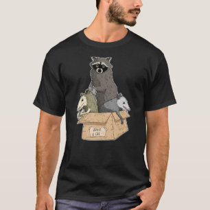 Adopt A Street Cat Funny Opossum Racoon Skunk Vin T-Shirt