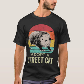 Adopt a street cat Funny Possum T-Shirt