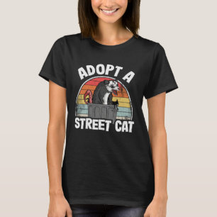 Adopt A Street Cat Opossum Meme Trash Possum T-Shirt