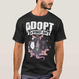 Adopt A Street Cat Street Cat Trash Animal Possum T-Shirt