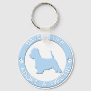 Adopt a Westie Keychain