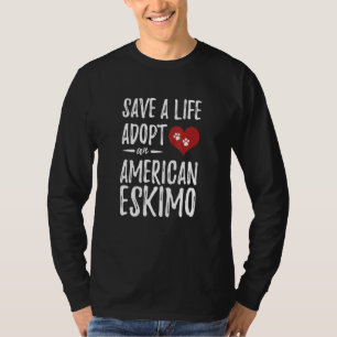 Adopt An American Eskimo Rescue Dog Mom T-Shirt