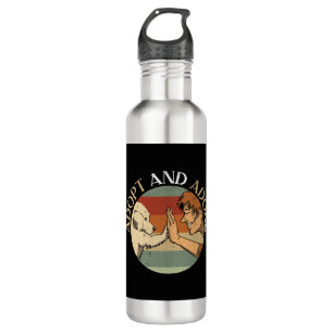Adopt And Adore Animal Rights Animal Rescue 710 Ml Water Bottle