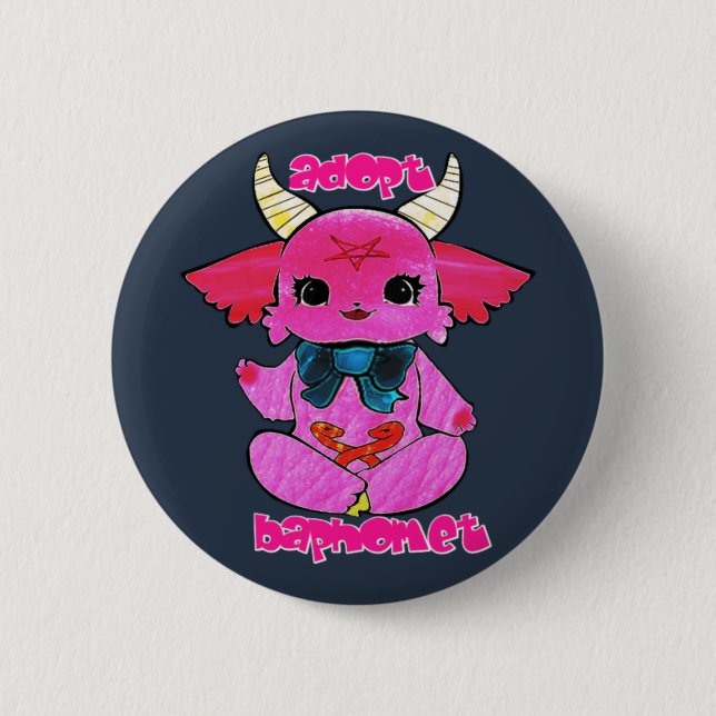 adopt bephonet        6 cm round badge (Front)
