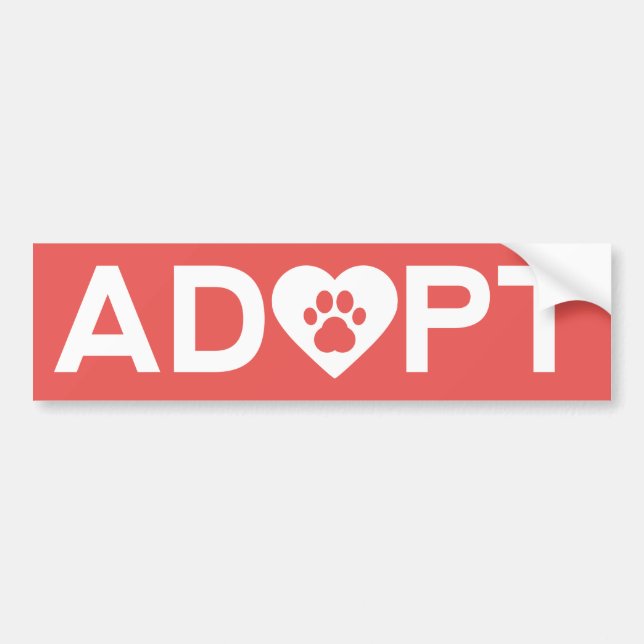 ADOPT BUMPER STICKER (Front)