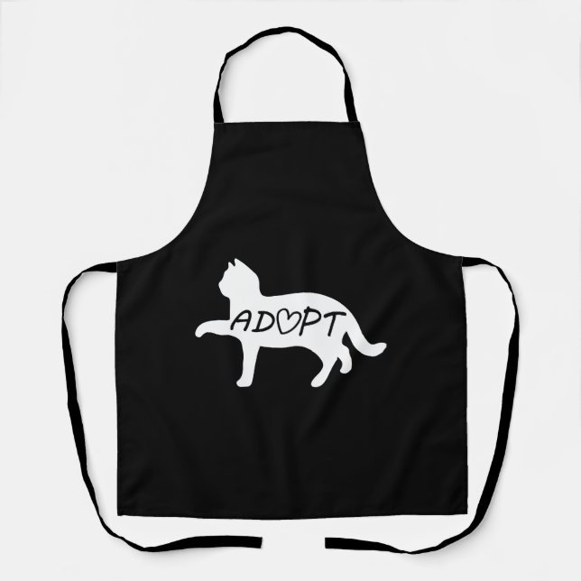 Adopt Cat    Apron (Front)